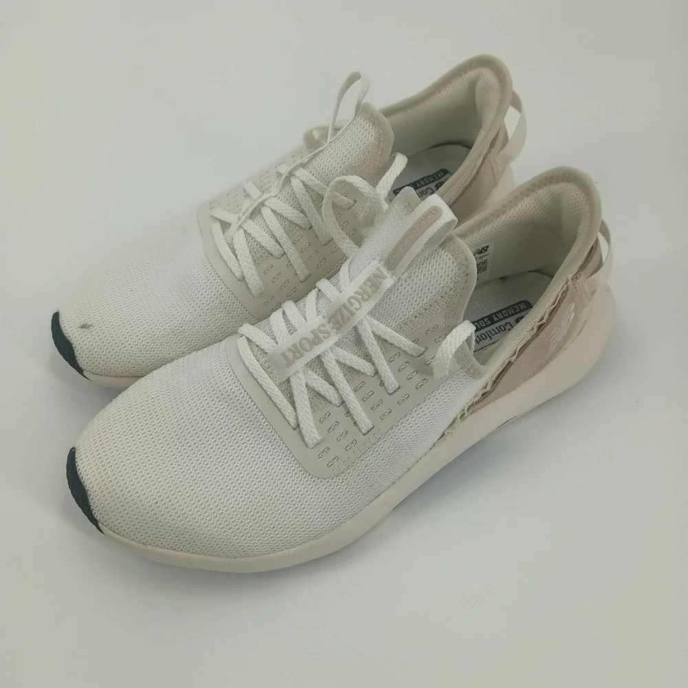 New Balance Nergize Sport Womens Shoes Cream White WNRGSAC2 Size 8.5